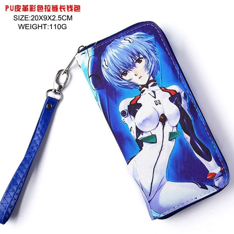 NEON GENESIS EVANGELION EVA аниме Красочный кошелек на молнии женский клатч кошелек Портативный мешок для денег - Цвет: EVA