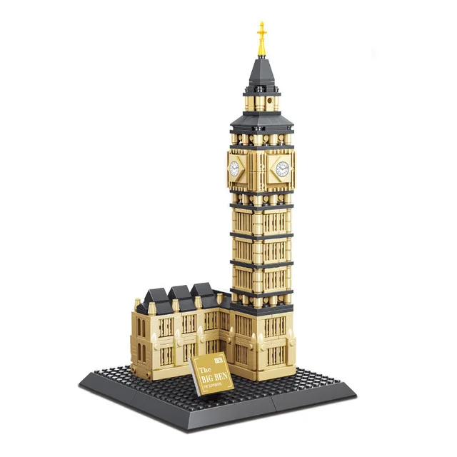 7012 no box Wange World Great architecture большой набор строительных блоков город Лондон Париж Нью-Йорк игрушки кирпич совместимый Тадж-Махал - Цвет: 7012 no box