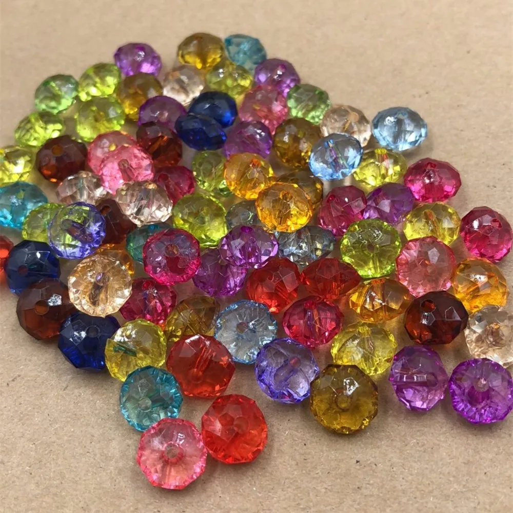 Бусины акриловые граненые 6/8/10/12 мм|beads for diy|spacer beadsfor diy |