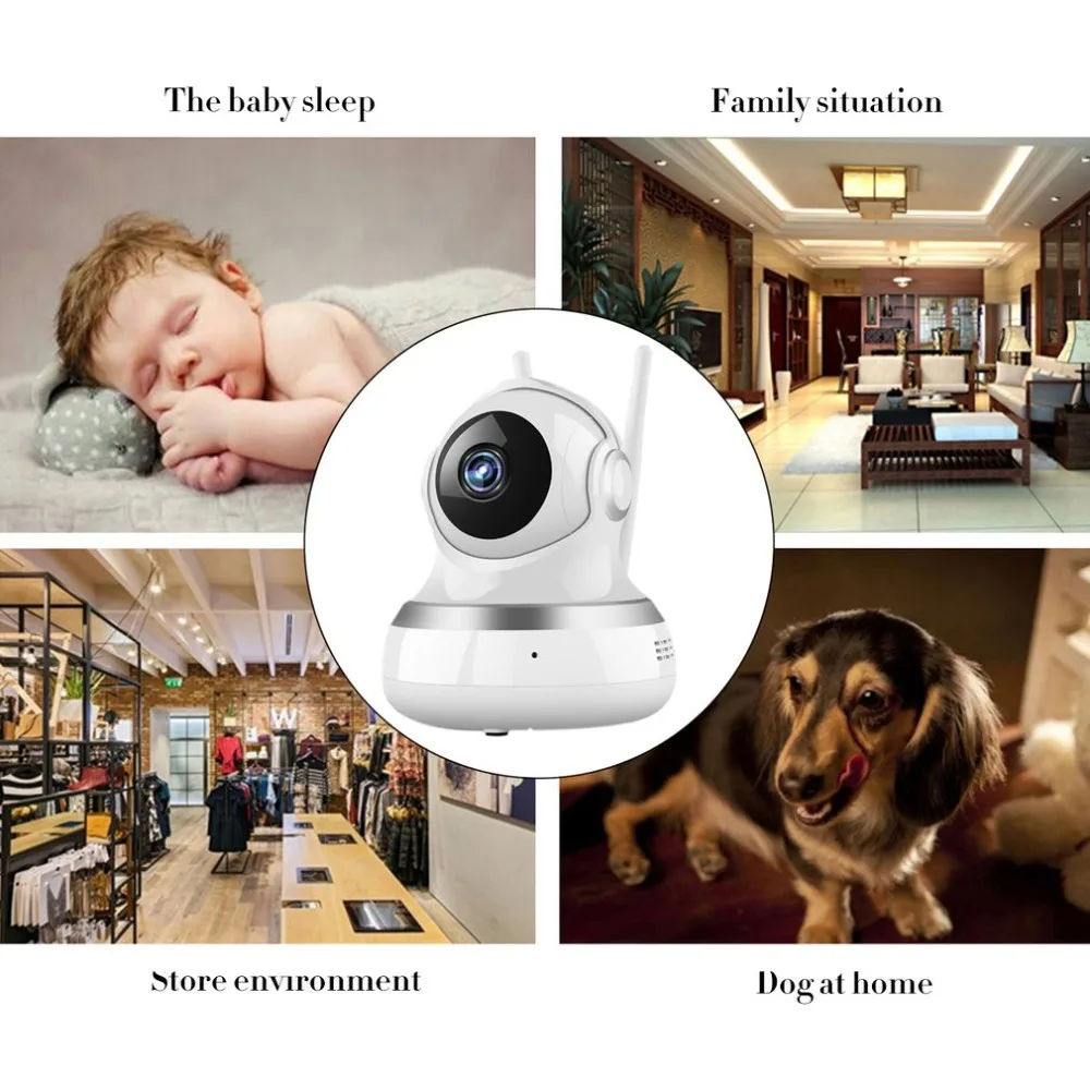 Human Body Sensor 720P Wireless Intelligent Monitor Home Security HD IP Camera With LED Smart WiFi Audio CCTV |