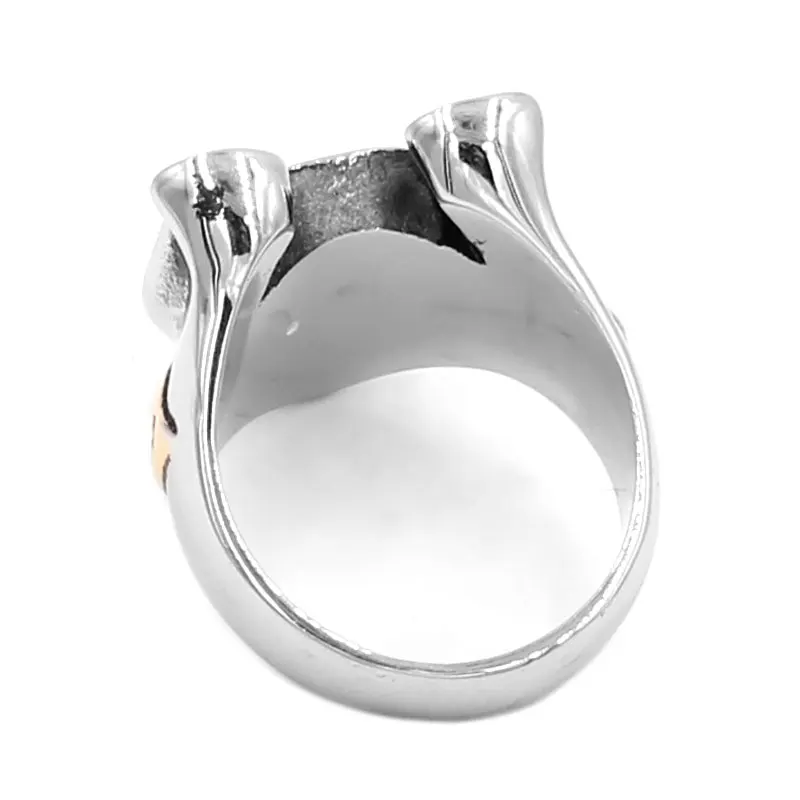 Иллюминаты Пирамида Глаз символ U образный Подкова Кольцо Нержавеющая сталь