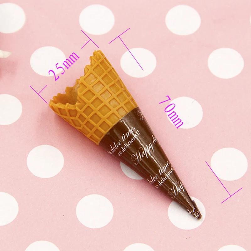 

2Pcs 7CM Simulation Food PVC Plastic Crafts Fake Ice-cream Kids Kitchen Pretend Play Props Photography Toys Prtend Play Toy