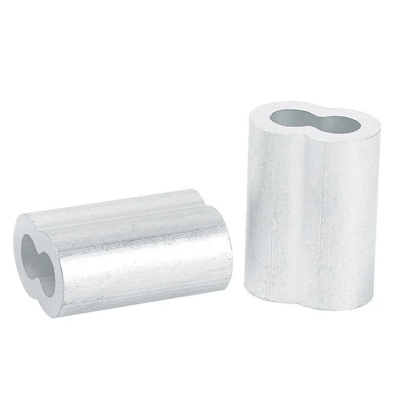 20/100 шт. M1 M1.2 M1.5 M2 M2.5 M3 M4 M5 M6 алюминиевые накладки ОБЖИМНАЯ Втулка с двойным отверстием 8 форм Овальный зажим для проволочного троса