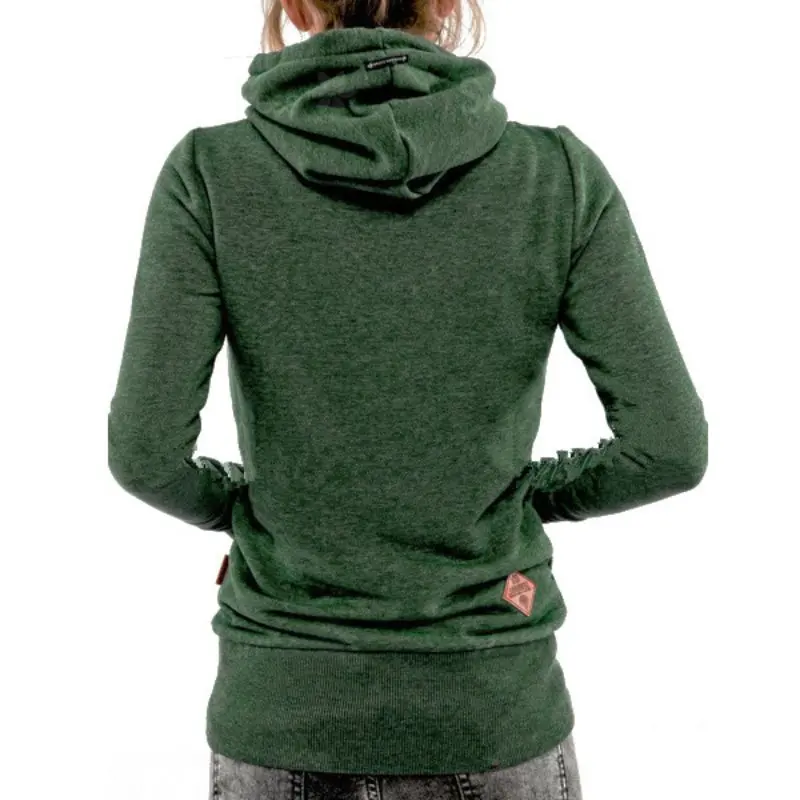 Woman Hoodie Scarf Collar Long Sleeve Pocket Hooded Spring Hoodies Women Embroidery Sweatshirt Female | Женская одежда
