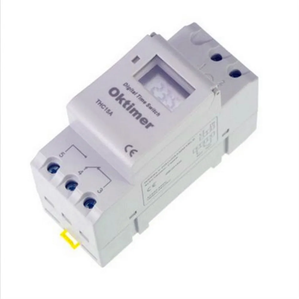 

1 Pc 220VAC 16A TIMER SWITCH DIN RAIL DIGITAL PROGRAMMABLE