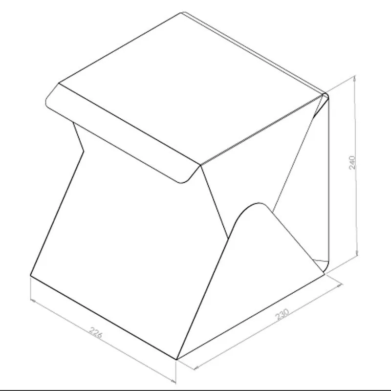 Rovtop Mini Folding Lightbox Photo Studio LED Desktop Portable Photography for Smartphone Camera | Электроника