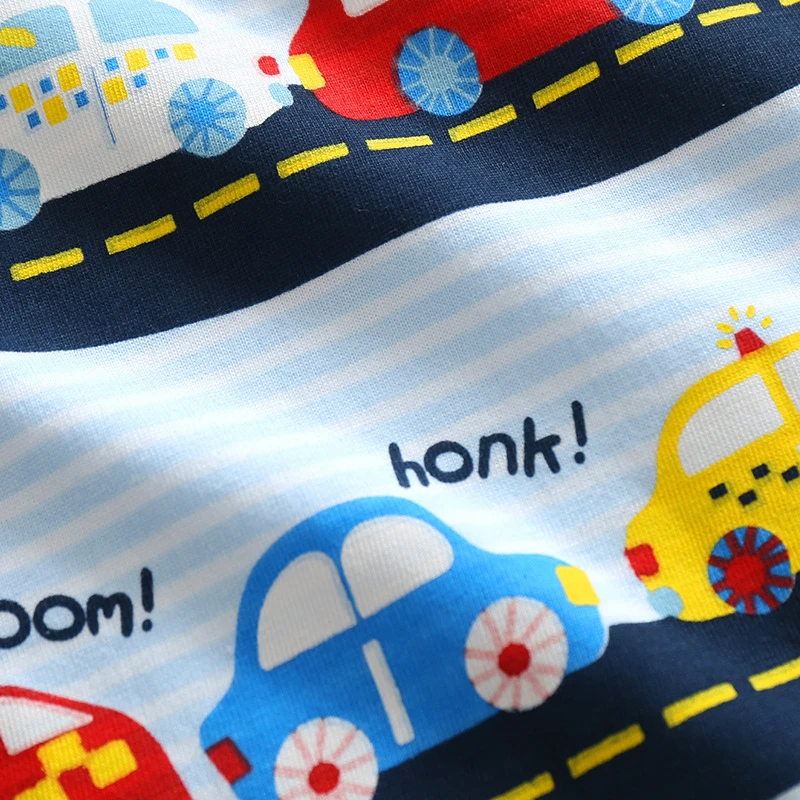 BINIDUCKLING Summer Child Boys Clothes Sets Cartoon Car T-shirts+Pants Toddler Boy Outfits Cotton O-Neck Kids Clothing |