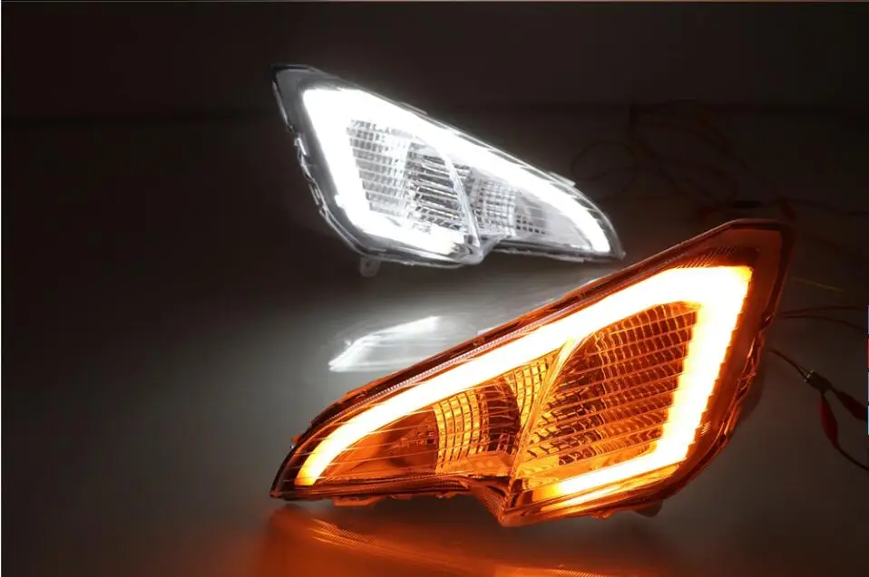 Автомобильный бампер Ecosport фасветильник для Ford дневсветильник 2018 ~ Y DRL