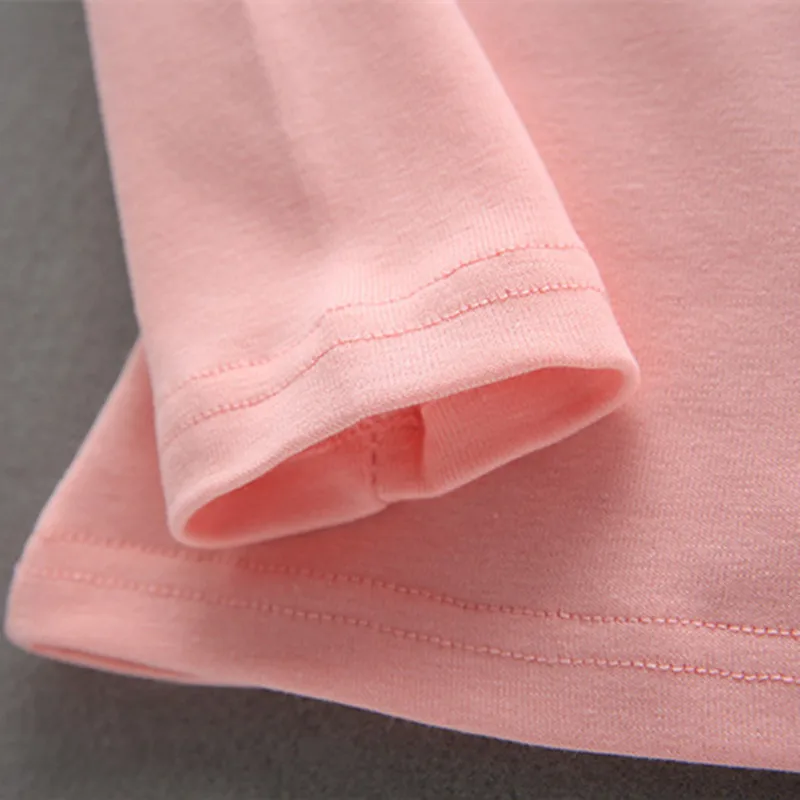 Осень 2017 г. модная детская одежда футболка для маленьких девочек весна с длинными