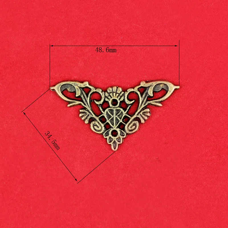 Antique alloy lace hollow Corner wooden box wine boxes retro corner wholesale