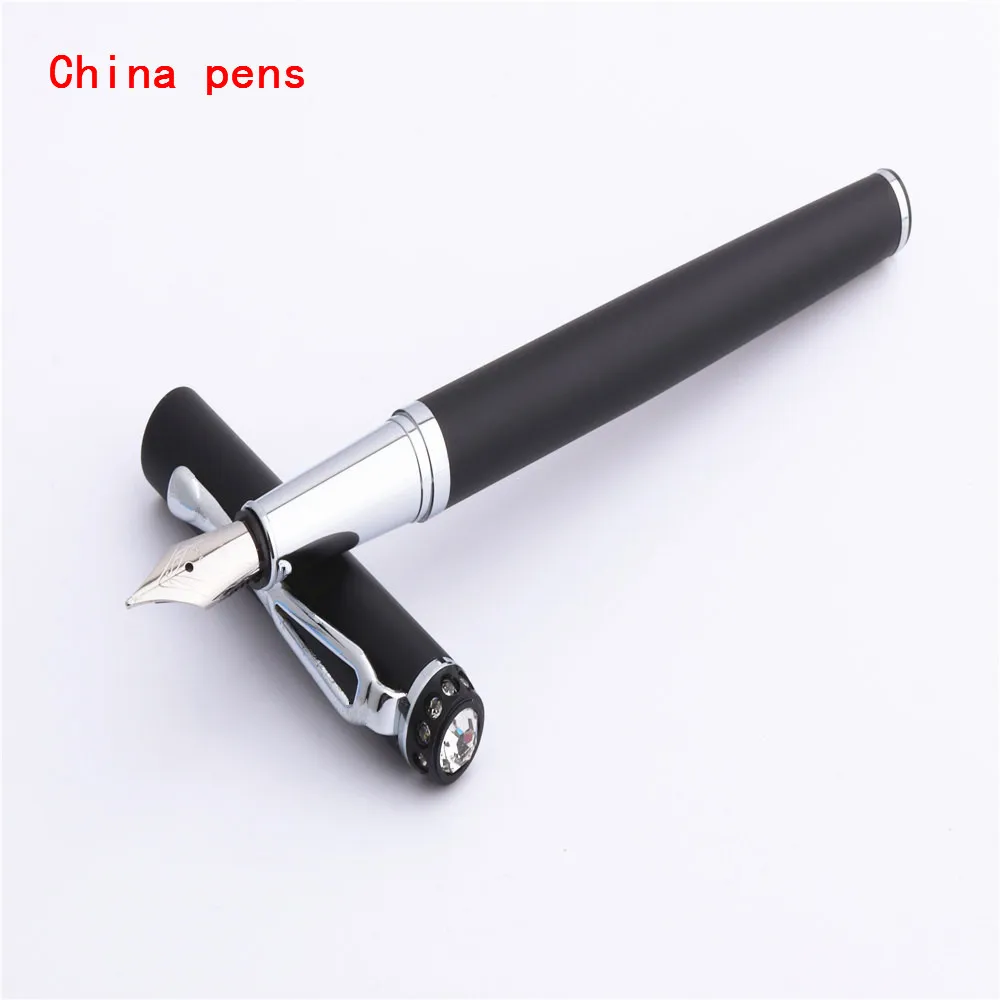 JINHAO 301 инкрустированный алмазами шляпа Канцтовары офисный школьный принадлежности financy tip чрезвычайно тонкие Перьевые Ручки Новинка