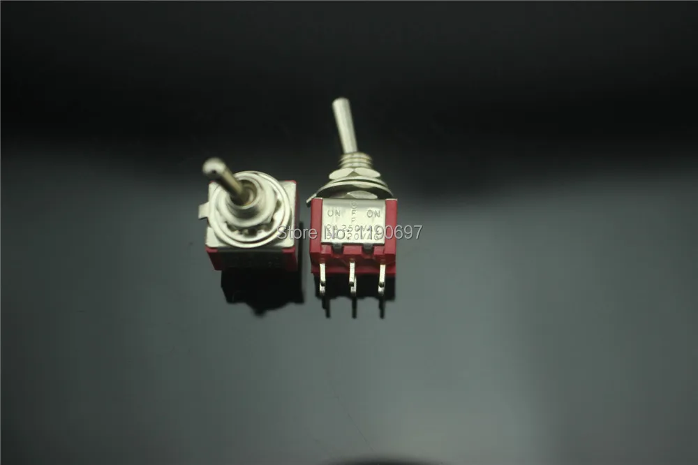 DIY HIFI выключатель питания мини переключатель переключения 6 контактов ВКЛ ВЫКЛ 2A