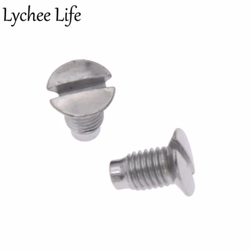 Lychee Life 10 шт. промышленные винты игольчатая пластина из нержавеющей стали швейная машина детали DIY ручной работы завод Швейные аксессуары