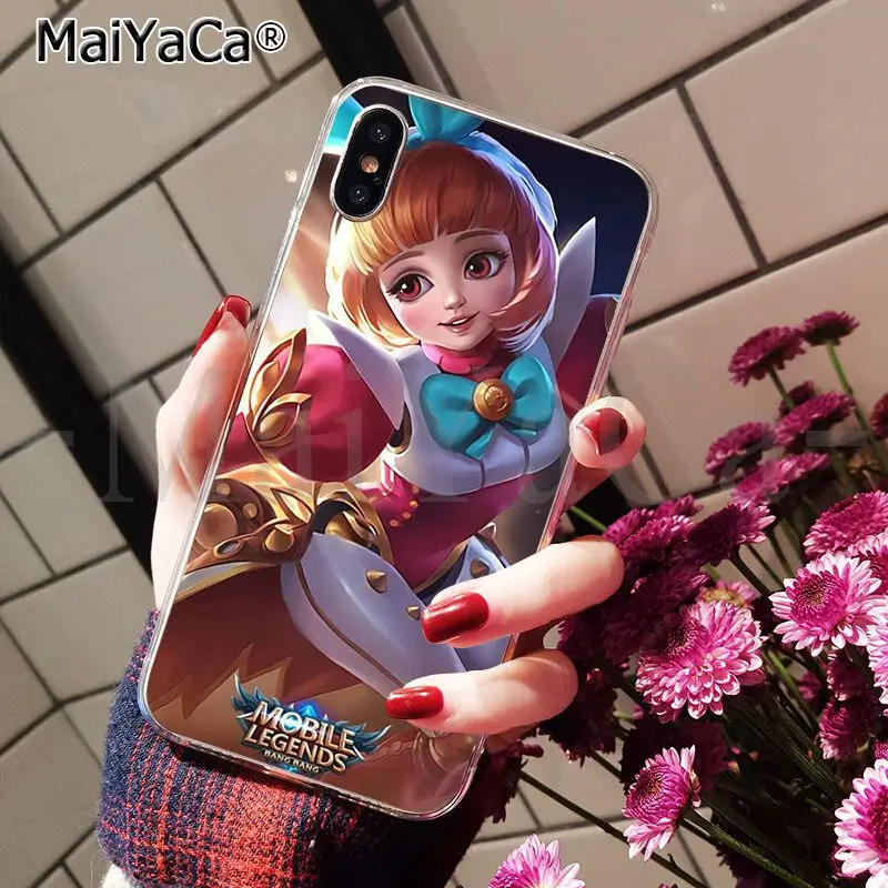 Умный чехол MaiYaCa MOBILE LEGENDS прозрачный мягкий для телефона Apple iPhone 8 7 6 6S Plus X XS MAX 5 5S SE XR