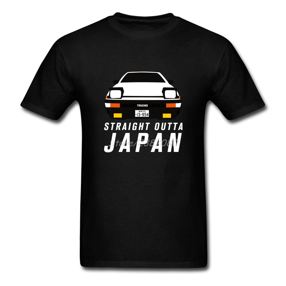 Прямиком Из Японии AE86 футболка бойфренда одежда из хлопка с круглым вырезом