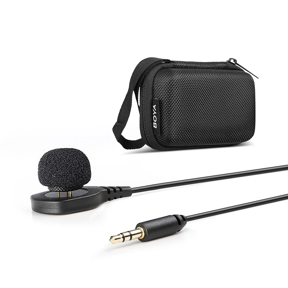 Новый BOYA BY HLM1 переносной контактный микрофон Omnidirection Conderser Lavalier Mic разъем 3 5 мм для