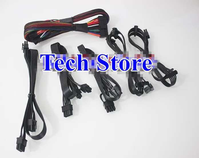 ATX 24pin / PCI E двойной 8 контактный (6 + 2) SATA 15pin IDE 4 модульный кабель питания для Corsair