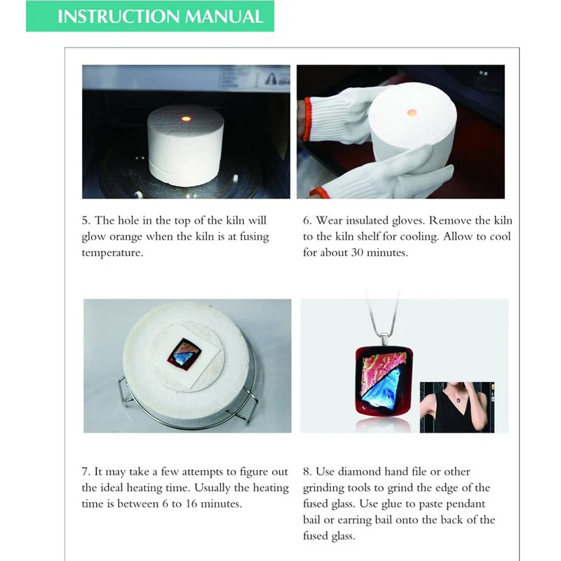 Новинка набор из 9 шт. микроволновая печь стекловолоконная Fusing инструменты для