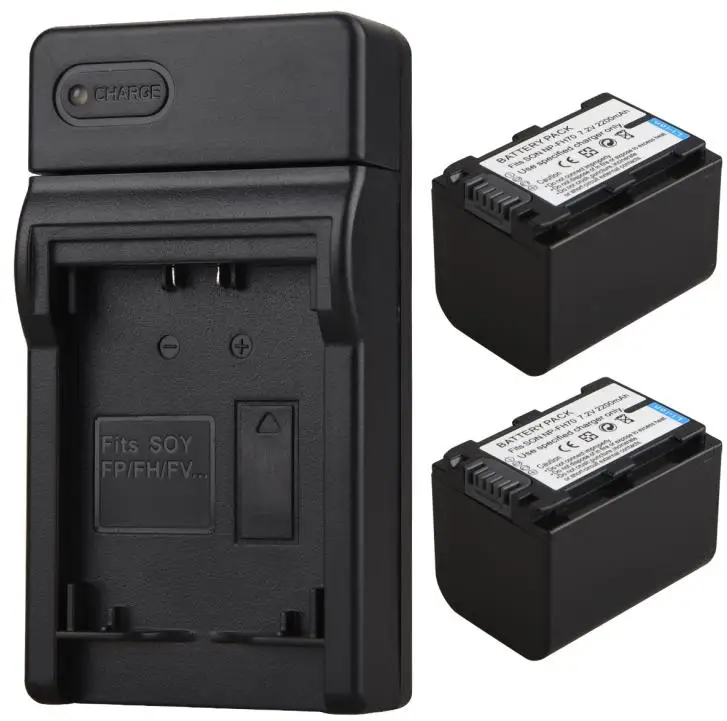 2200 мА/ч, NP-FH70 Камера Батарея+ USB Зарядное устройство для sony NP-FH30 NP-FH40 NP-FH60 NP-FH50 NP-FH70 HDR-CX110, CX150 HDR-SR HDR-XR серии - Цвет: Черный