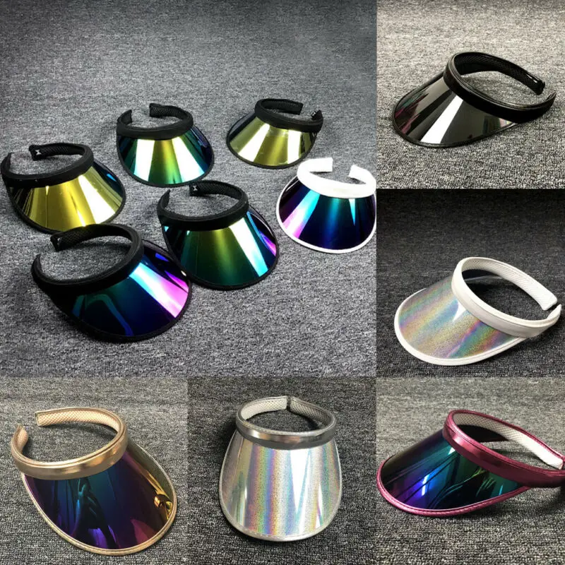 Женские солнцезащитные козырьки Повседневная летняя прозрачная пластиковая