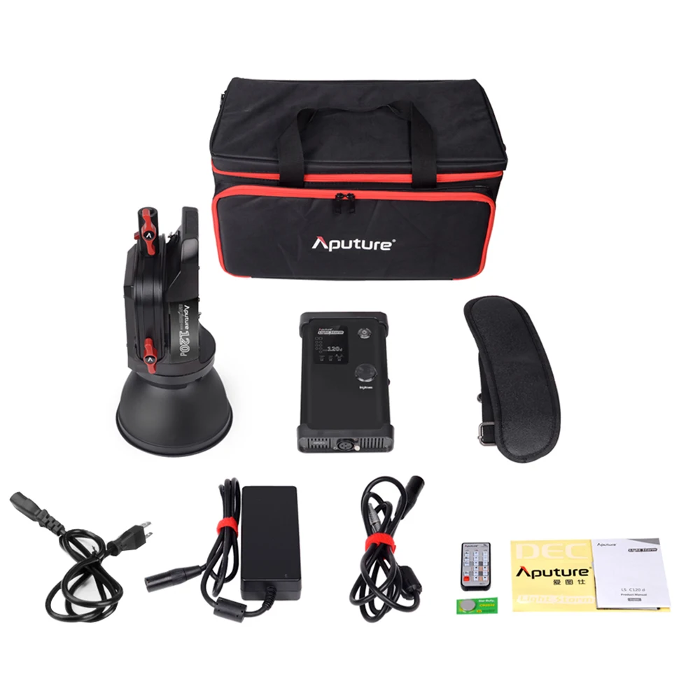 Aputure LED Video Light Kit LS C120d V-mount kit + Fresnel mount Dome Studio light | Электроника