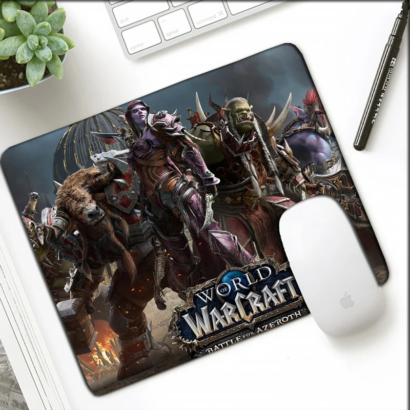 Маленький размер 21x26 см коврик для мыши WOW мультяшный подарок офиса ноутбука