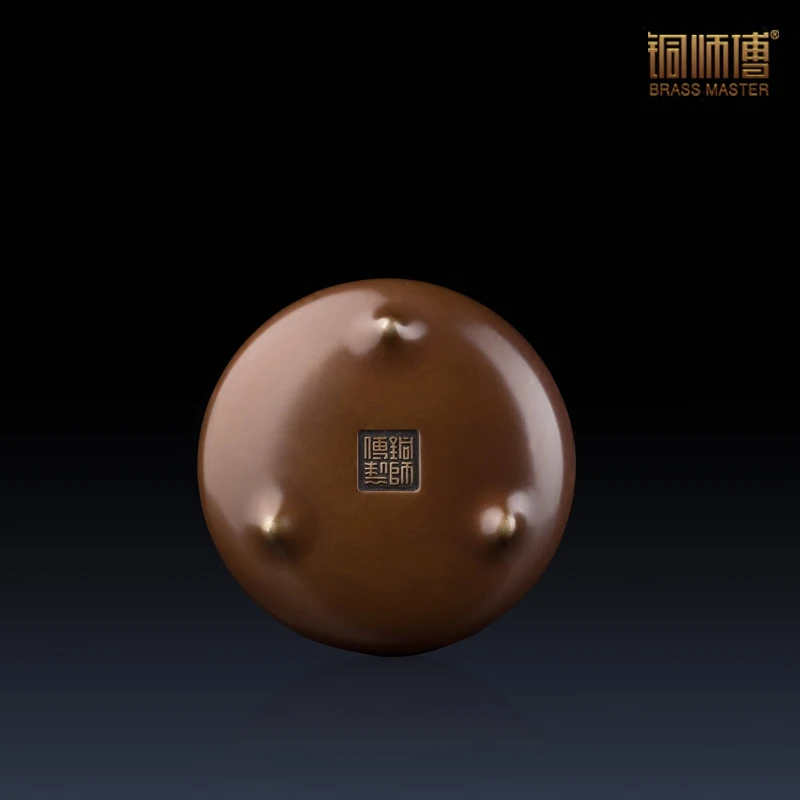 Brass Master Three Foot Round Censer Home Decoration Chinese Copper Buddhism Incense Burner Furnishing Articles Calming | Дом и сад