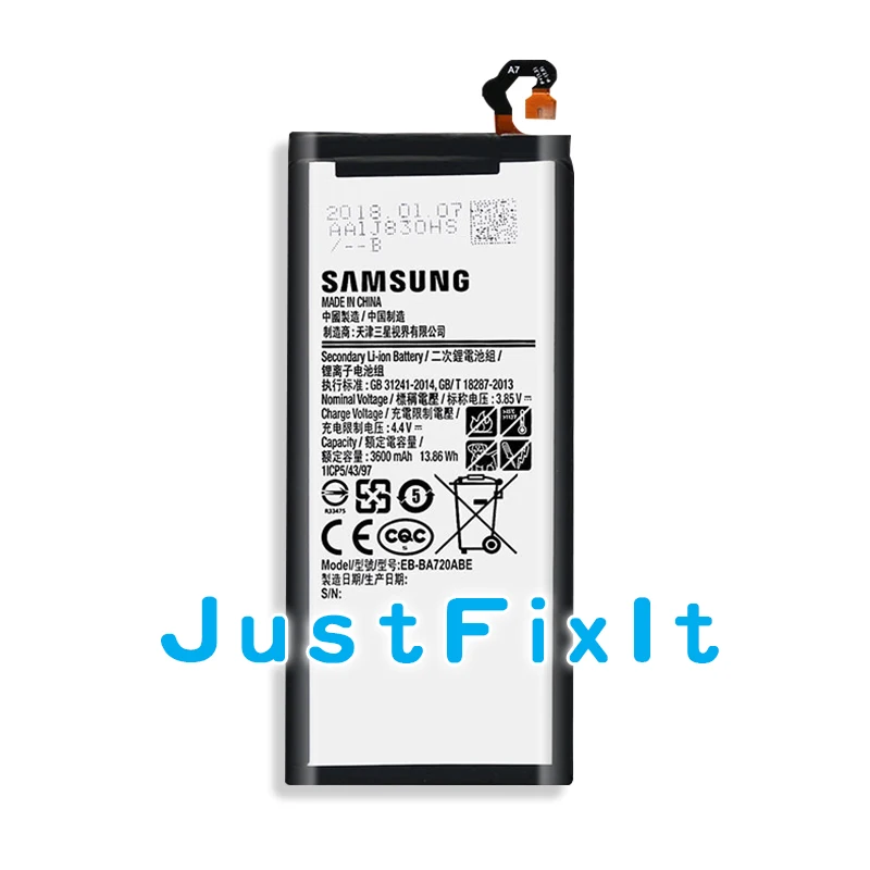 EB BA720ABE оригинальный сменный аккумулятор для Galaxy A7 2017 версия SM A720 настоящий