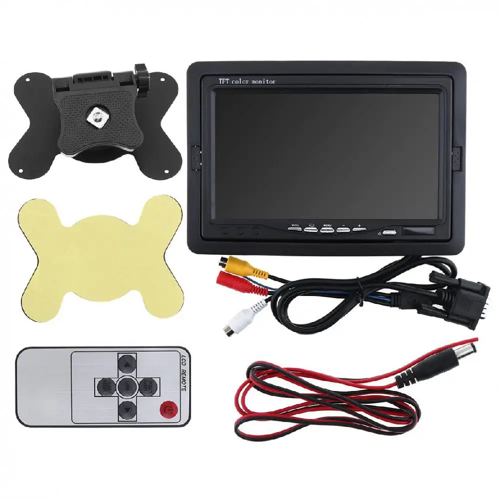 Автомобильный монитор Dragonpad 7 дюймов ультратонкий TFT LCD HD аудио и видеоплеер AV для