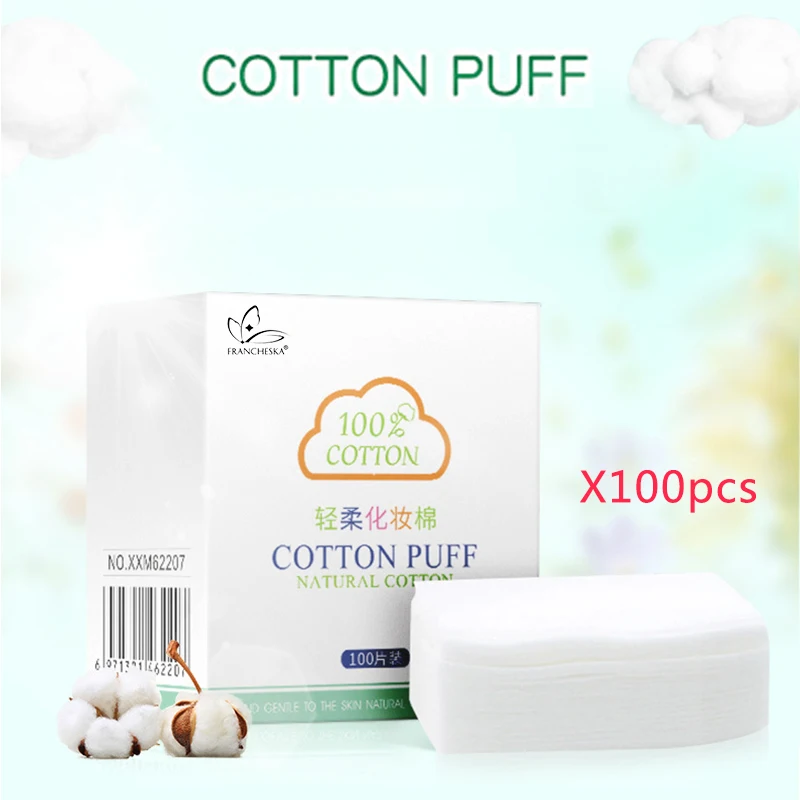 Francheska пилочка для ногтей 100/180 nagelvijl lime a ongle Professional Маникюрный Инструмент oje pilniczek do paznokci лак для ногтей аксессуары - Цвет: cotton remover 100pc