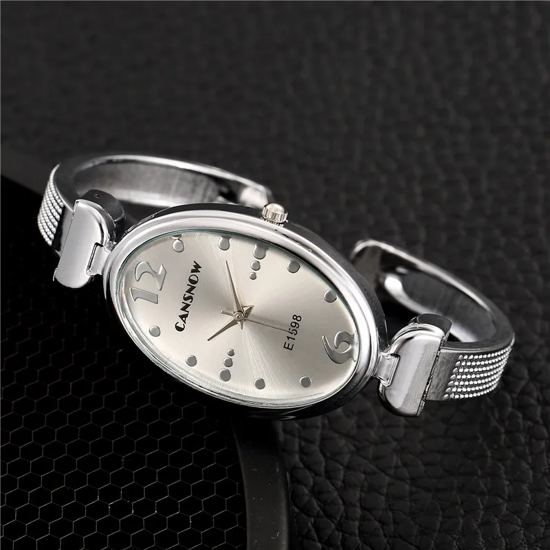 Женские часы Для женщин Серебряный браслет Новая мода платье Saats горячая Reloj Zegarek