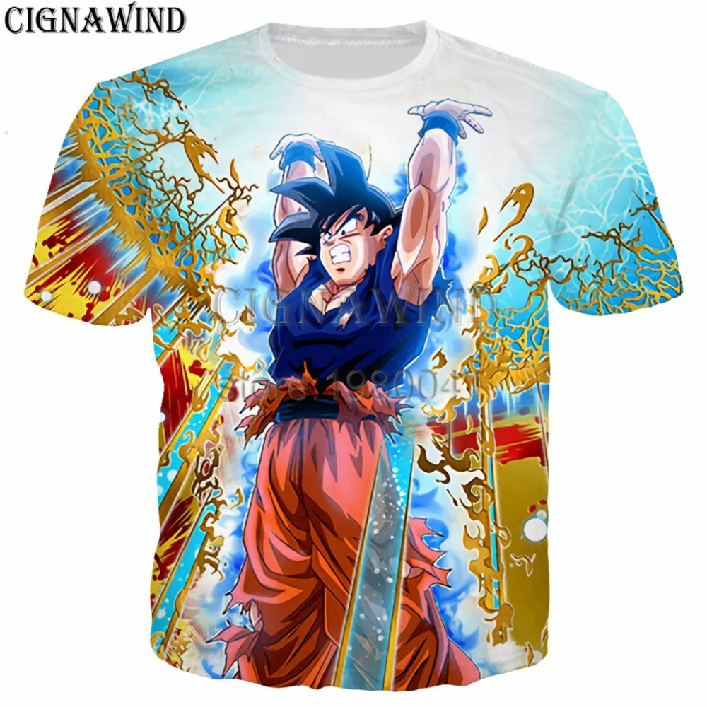 Новинка Классическая Футболка Harajuku с аниме Dargon Ball Z мужские/женские топы футболки
