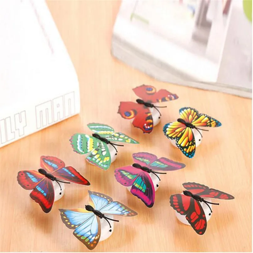 7 шт./лот светодиодная красочными бабочками и бантиками Вспышка Электронные