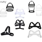 БДСМ сексуальный мужской пояс нагрудный ремень для Тела Бондаж Холтер шеи мокрый образ действительно Мужское нижнее белье нейлоновые эластичные широкие лямки Клубная одежда для вечеринок