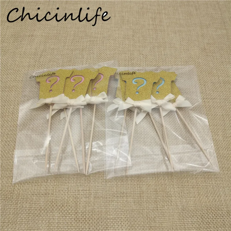 Chicinlifer 5 шт. синяя/Розовая одежда Топпер для капкейков день рождения вечеринка