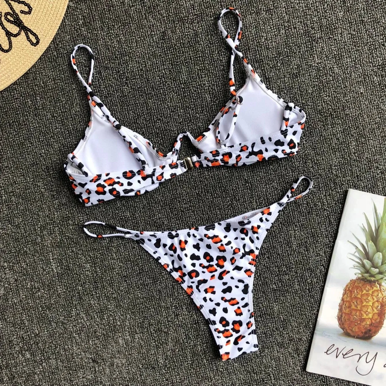 Бикини Леопардовый купальник Mujer розовый красный бикини Maillot De Bain Femme купальный костюм с пуш-ап женский сексуальный купальник бикини