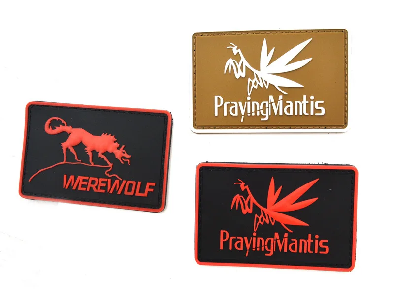 Rubber Glow Mantis PVC Armband American Mercenary Organization Werewolf Legion Morale Badge Clothe Backpack Hat Decoration Patch | Дом и сад