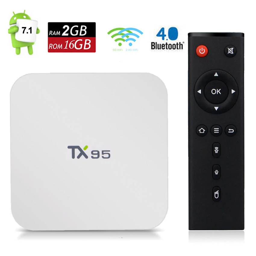 ТВ приставка TX95 с Android 7 1 2 ГБ + 16 Гб|ТВ-приставки и медиаплееры| |