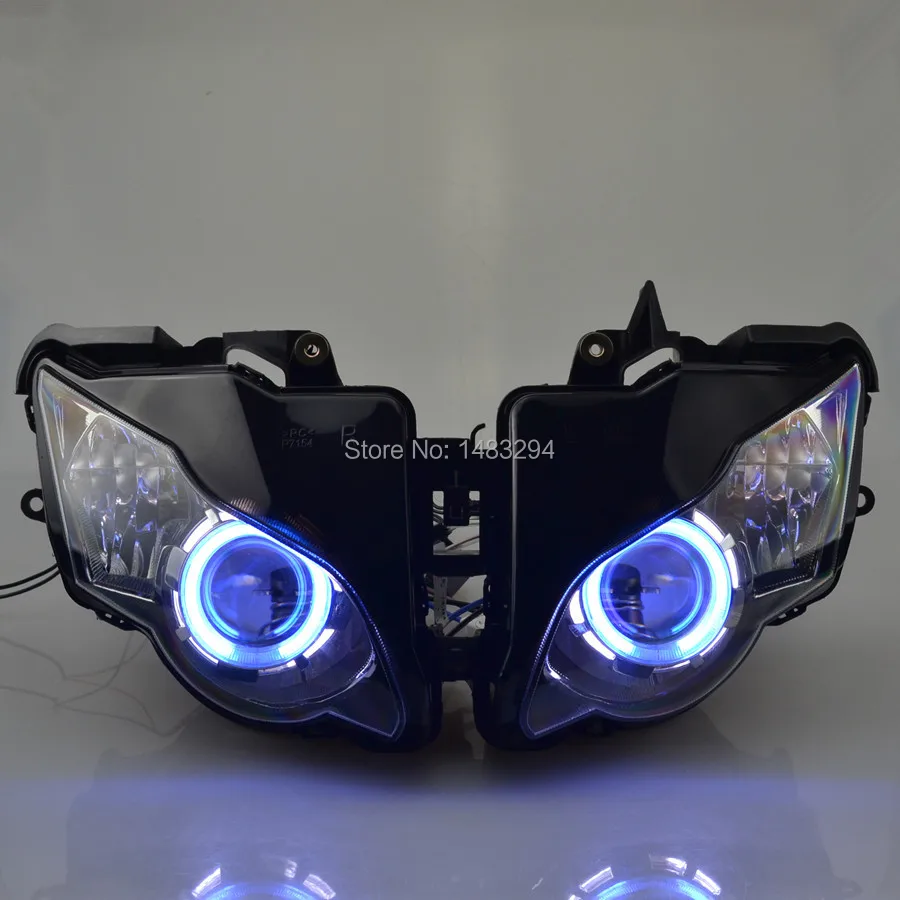 Специально Собранный проектор фары синий и белый Ангел глаз HID Подходит для Honda