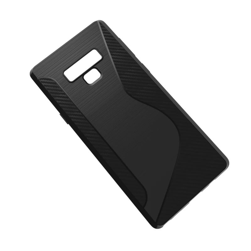 10pcs/lot.black shockproof Anti-skid S Line TPU Gel Skin Case Cover For Samsung galaxy note 9 |