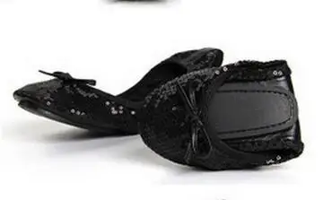 

New 2017 Curve Foldable Shoes Foldable Roll Up Ballet Dance Shoes Ballet Flats Women Girls