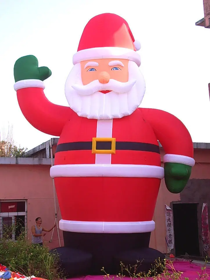 

Top 26' Inflatable Santa Christmas Holiday Decoration with Blower ch