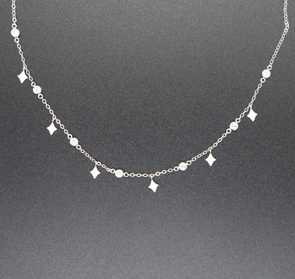 Ювелирное изделие из латуни оптовая продажа изысканная звезда очарование cz