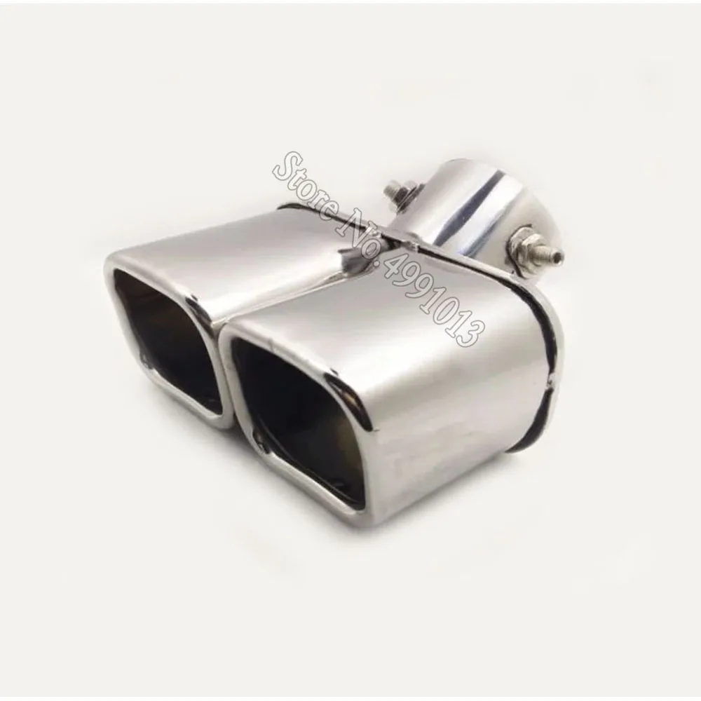 

car stickers cover body muffler exterior back end pipe dedicate exhaust tip tail outlet ornament 1pcs For LADA XRAY 2016-2019
