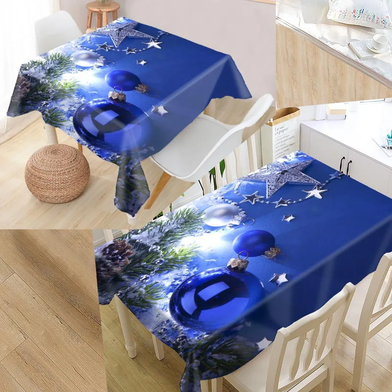 tablecloth Пользовательские Рождественские Элементы скатерть квадратная/прямоугольная Свадебная скатерть покрытие для телевизора чайная скатерть - Цвет: tablecloth