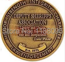 Высококачественные дешевые монеты из металла на заказ для правоохранительных