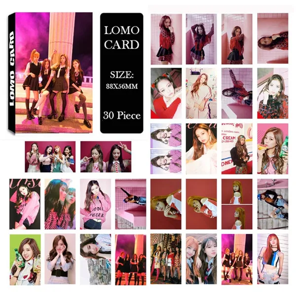 BLACKPINK 02 Youpop KPOP BLACKPINK Kill This Love JISOO LISA JENNIE альбом ломо карты Новая мода самодельная бумажная фото карта Фотокарта LK638 - Цвет: BLACKPINK 02