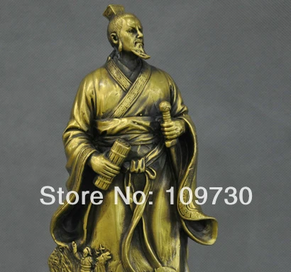 Bir 001156 12 ''Китайский древний писатель войны Sun Tzu бронзовая статуя | Дом и сад