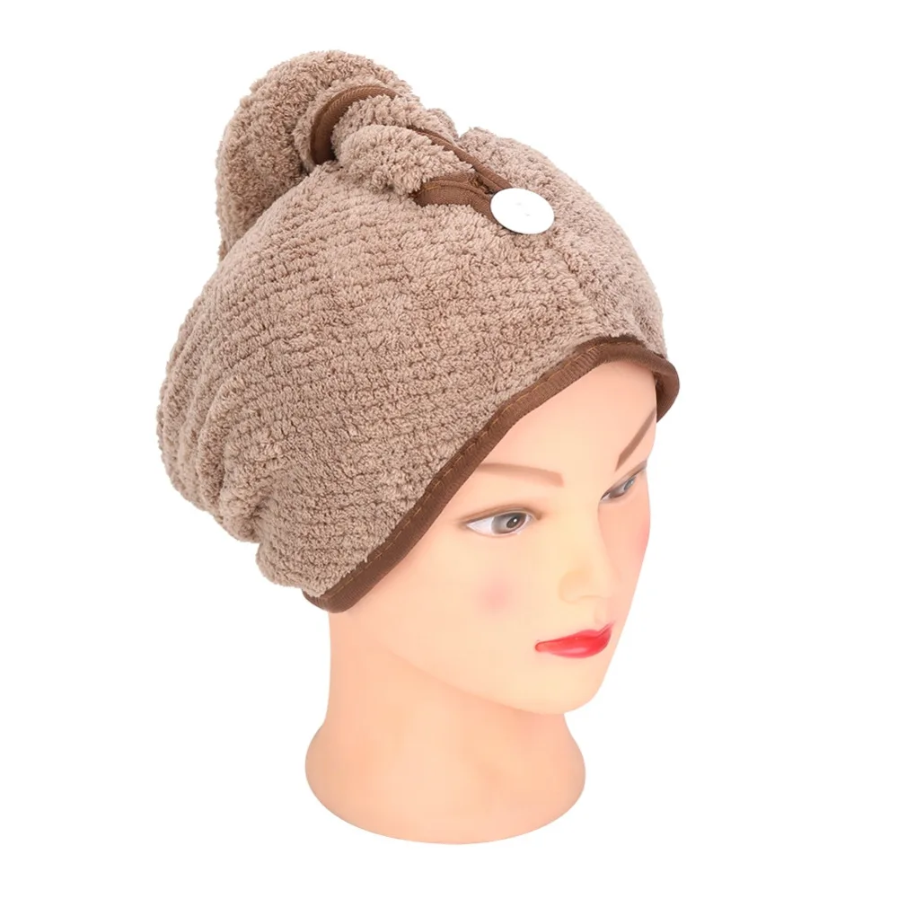 Шапка для сушки волос утолщенный супервпитывающий Быстросохнущий головной убор