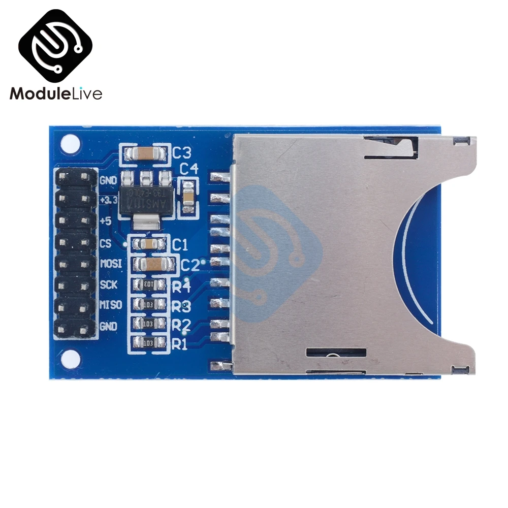 5 шт. модуль датчика чтения щит для Arduino Запись SD гнездо карты памяти считыватель